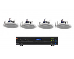 Комплект акустики 4 потолочных динамика JBL 8128 | Bluetooth | 4х6Вт